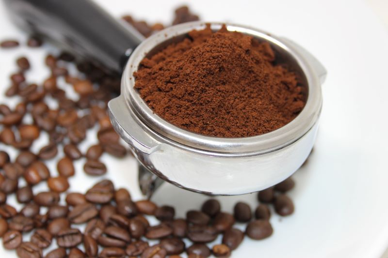 are coffee grounds good for plants white background