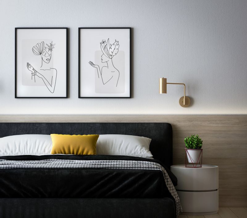 black duvet cover ideas art on the wall