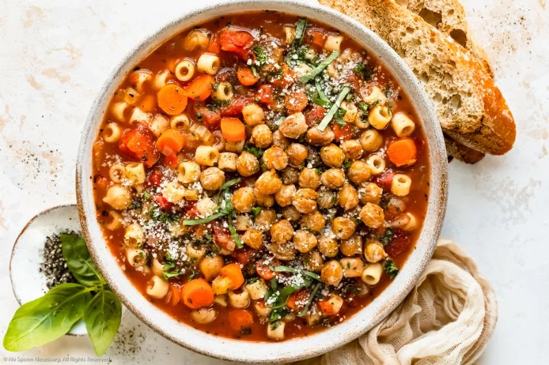 chickpea soup recipe in large stockpot
