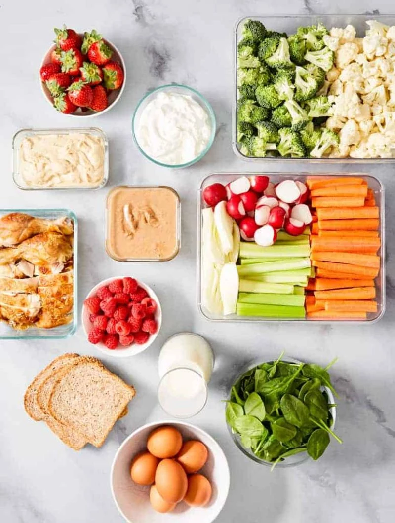 easy snacks to make veggies eggs fruits dips