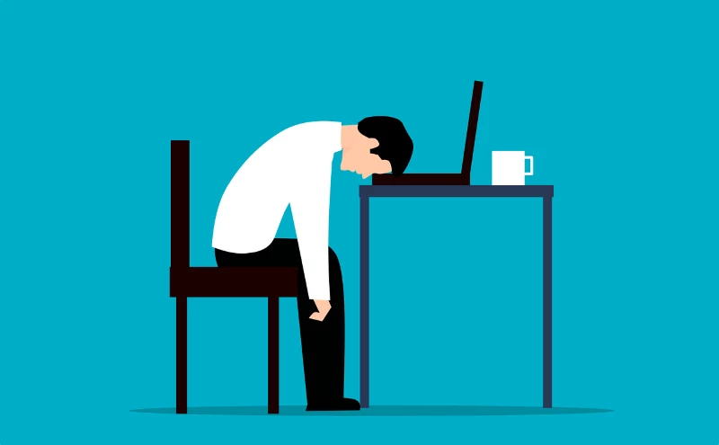 employee sleeping on desk time to quit your job