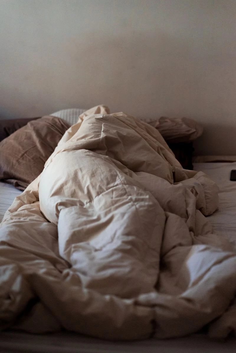 person snuggling in bed duvet cover ideas