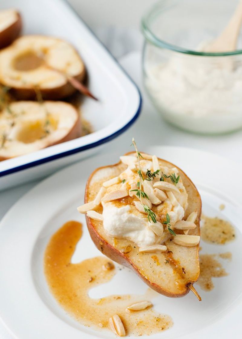 roasted pears with ricotta and nuts best snacks for weight loss