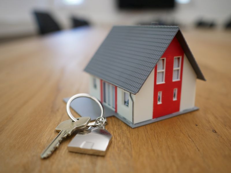 small toy house buying a home keys