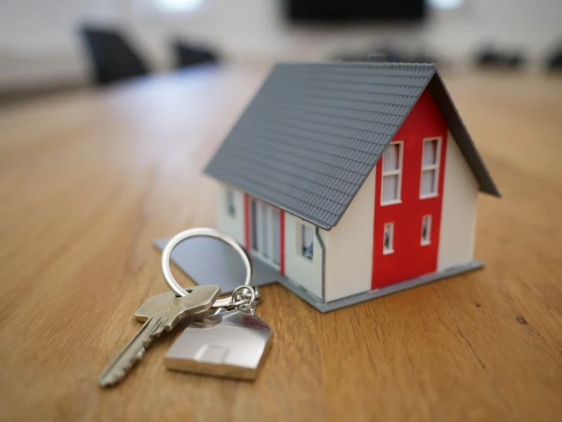 small toy house buying a home keys