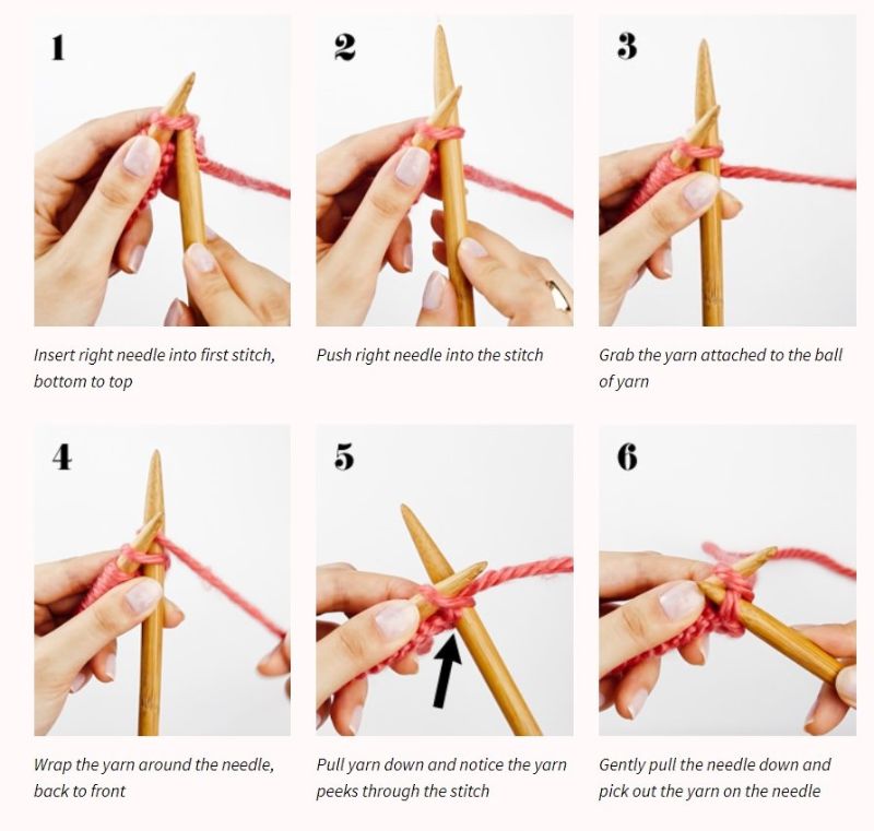 4 knitting for beginners tutorial step by step