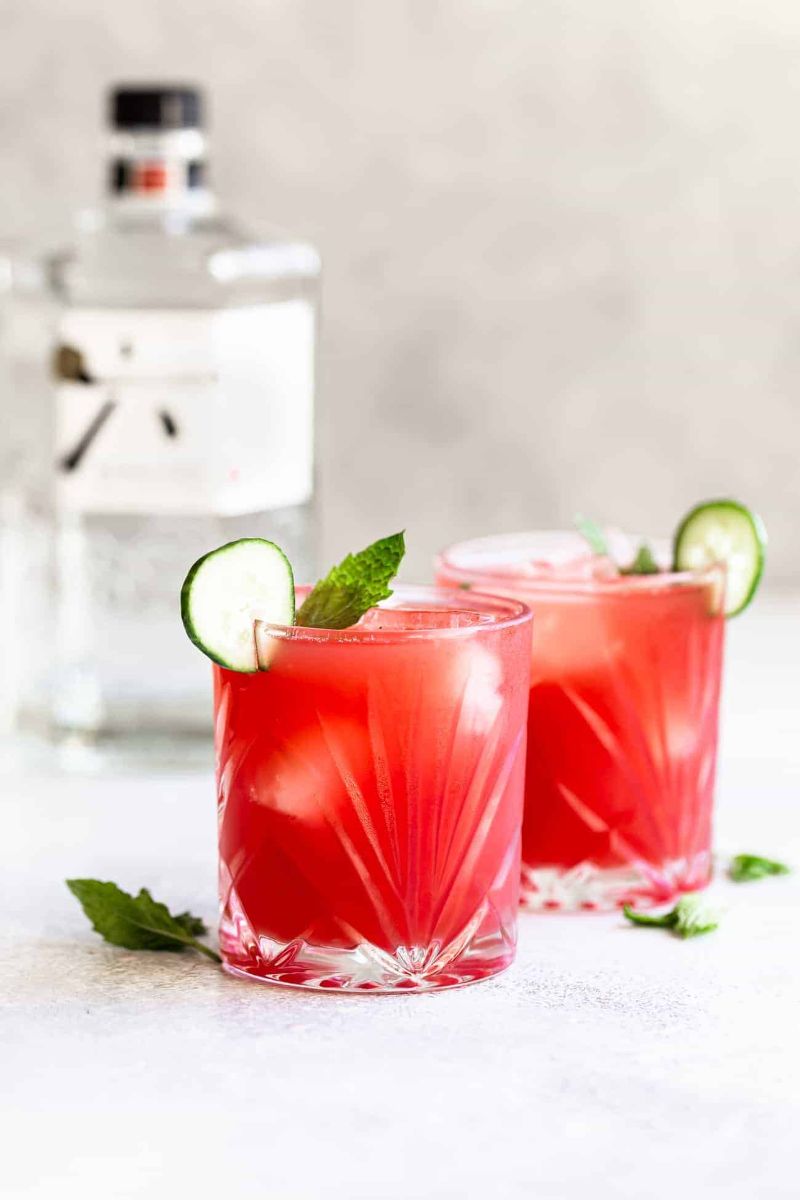 gin and watermelon cocktail