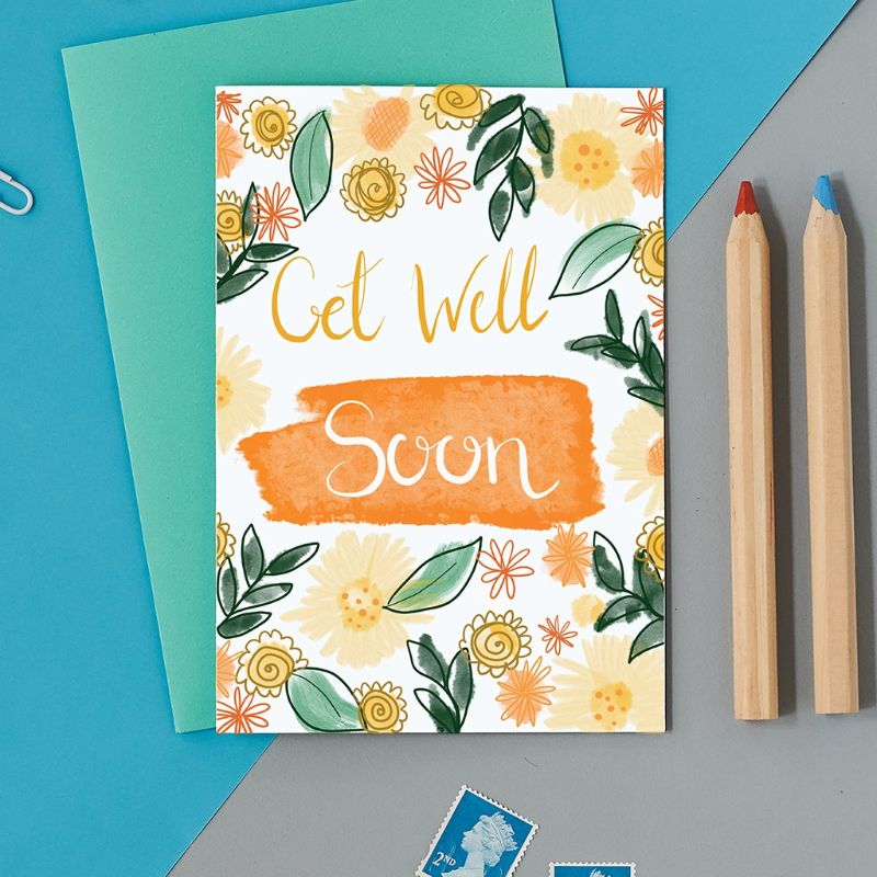 card inspirational get well quotes watercolor