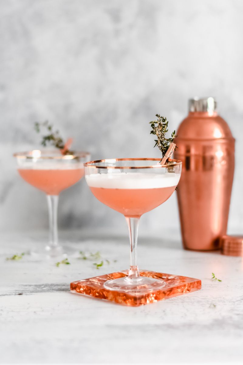 classic gin cocktails rose gold cocktail