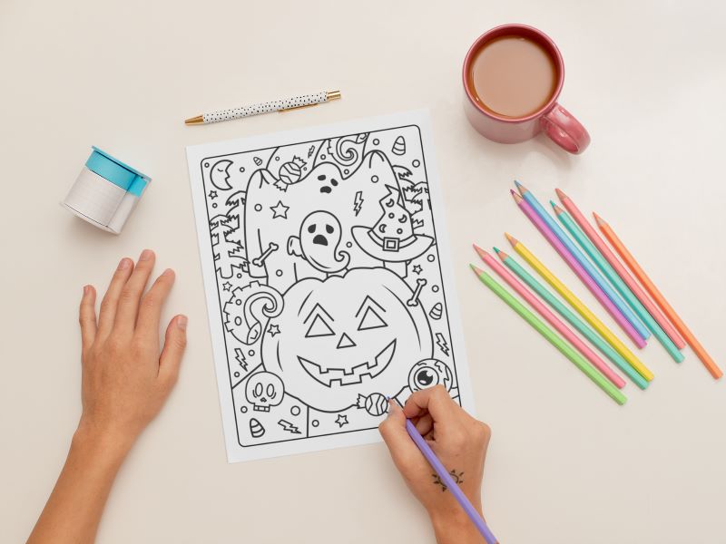 colorful pencils printable coloring pages drawing