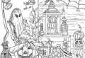 Get spooky with these Halloween coloring pages
