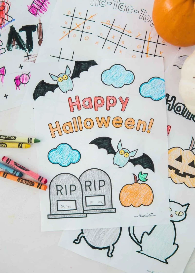 happy halloween draiwng halloween coloring pages