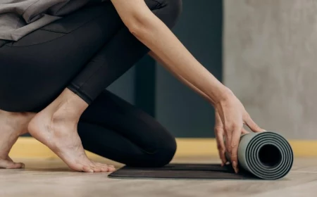 health and fitness advice woman with yoga mat
