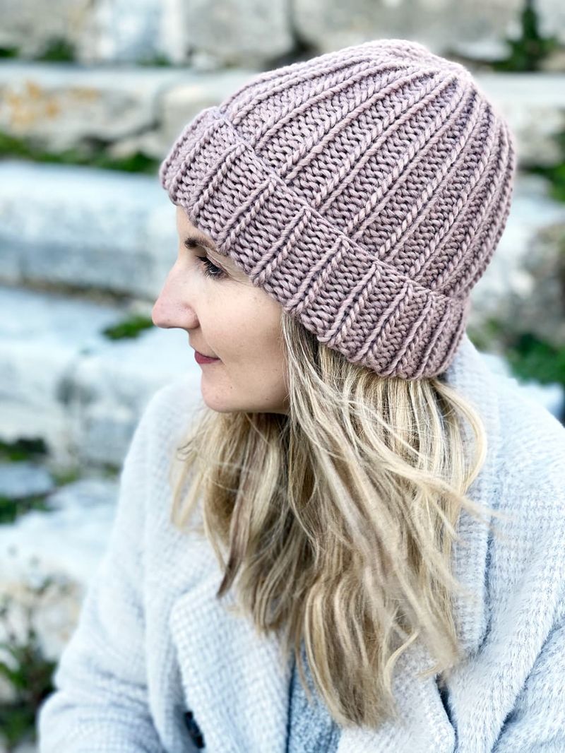 knitted beanie knitting patterns for beginners