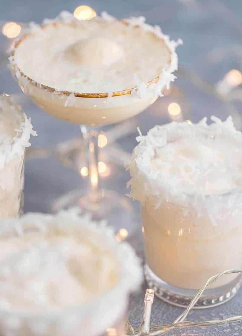 festive non alcoholic snow punch holiday beverage for the whole family