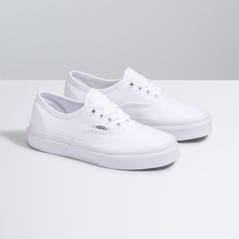 all white clean vans shoes