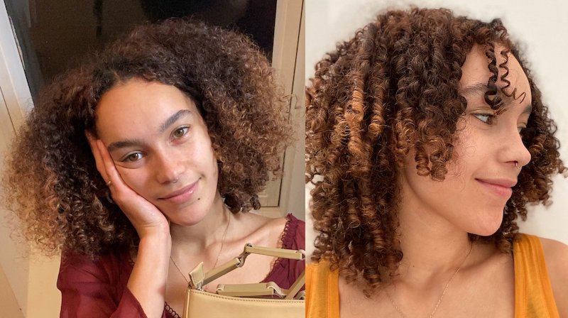 amazing rice water for hair growth results 1 week girl with curly hair