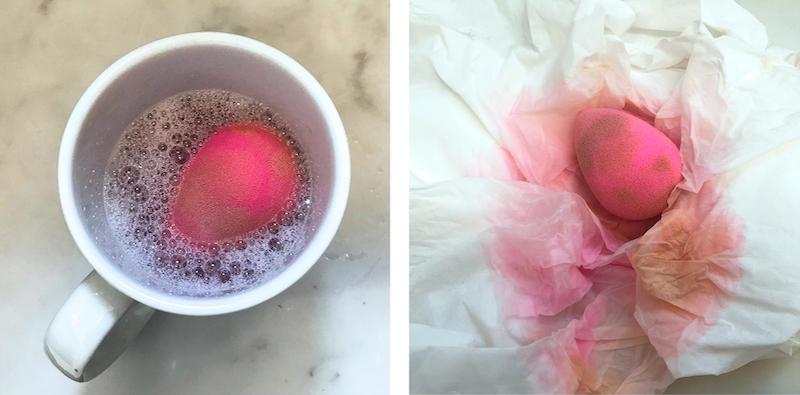 beauty blender cleaning hack microwave