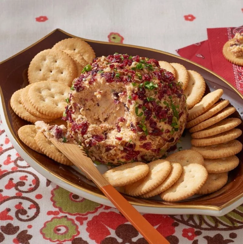 best thanksgiving appetizers cheese dip with crackers
