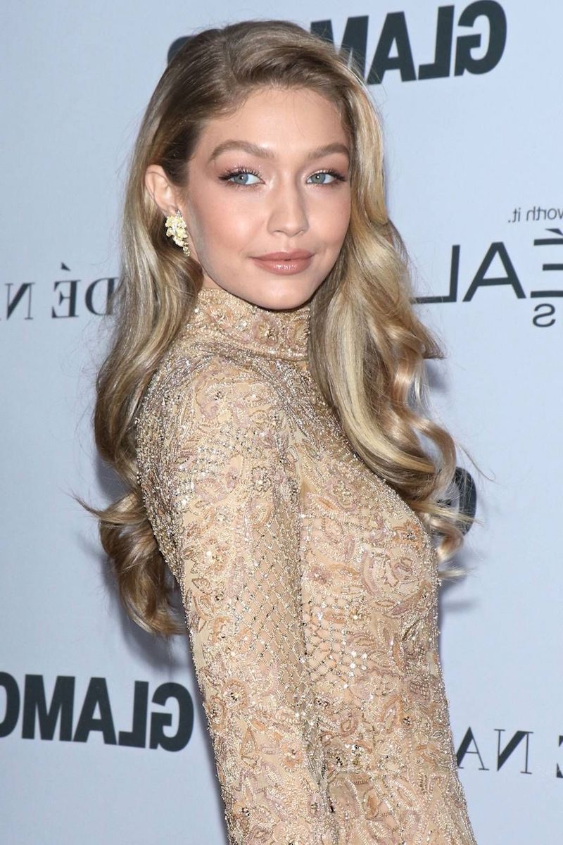 celebrities with round faces gigi hadid old hollywood waves