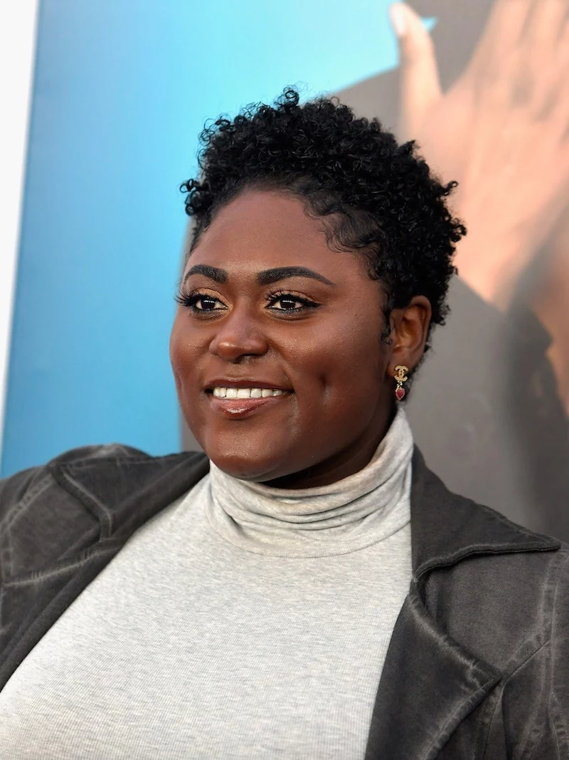 danielle brooks chubby face double chin curly pixie cut short hairstyles