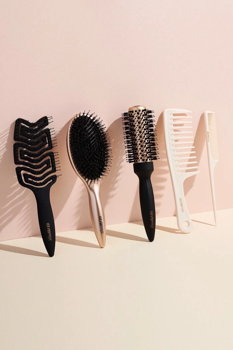 different types of combs and brushes for all hair types