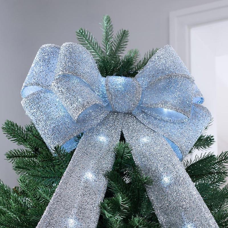 how to make a christmas bow topper