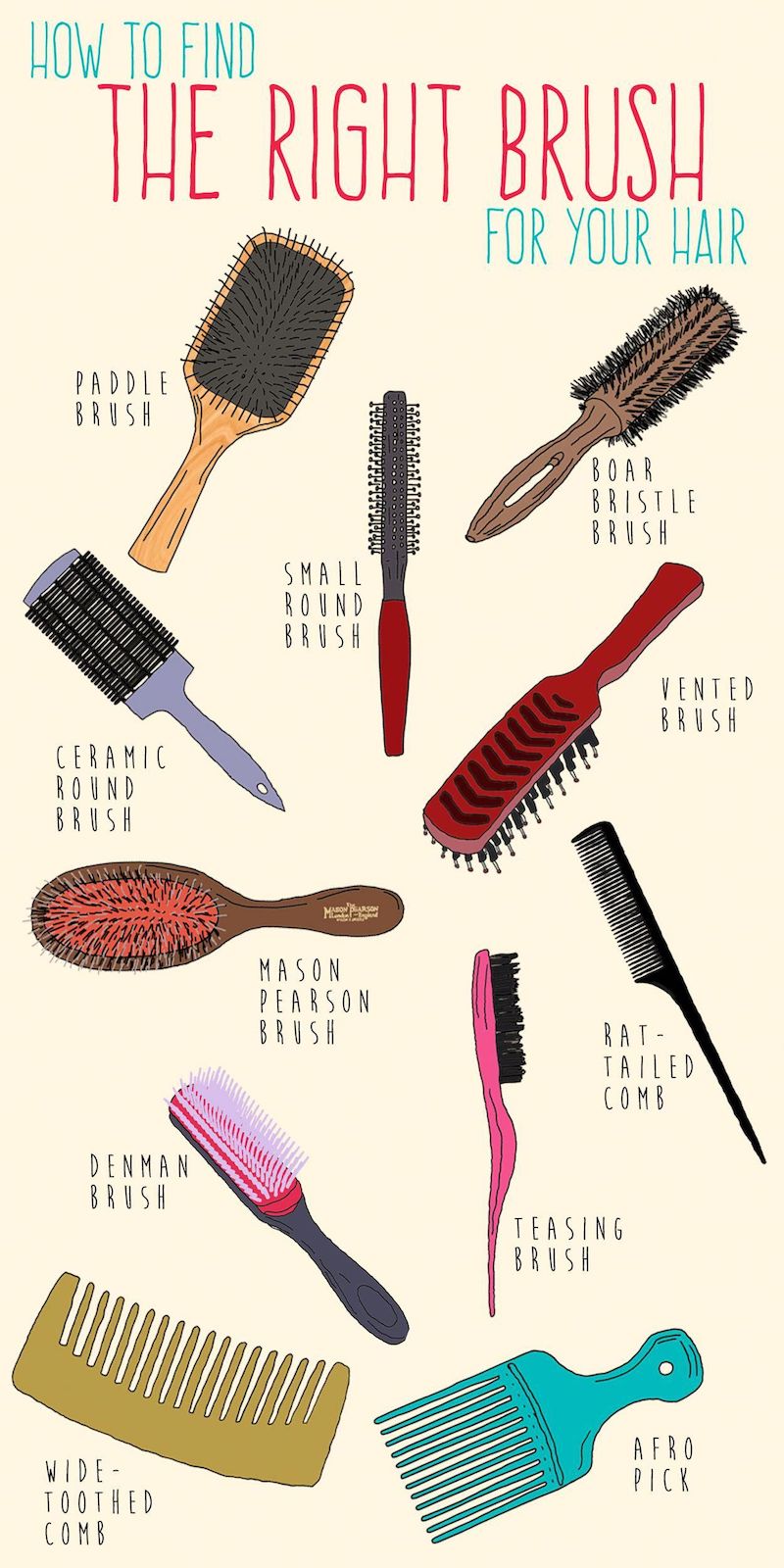 easy tricks how to clean different types of hair brushes
