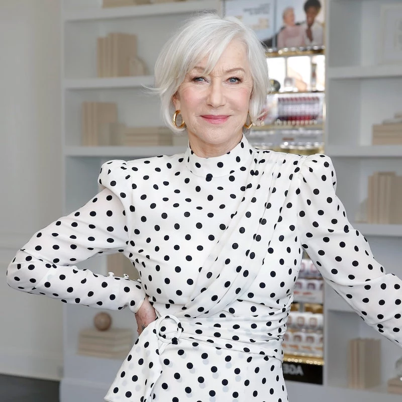 helen mirren shaggy hairstyles for fine hair for women over 50 years old