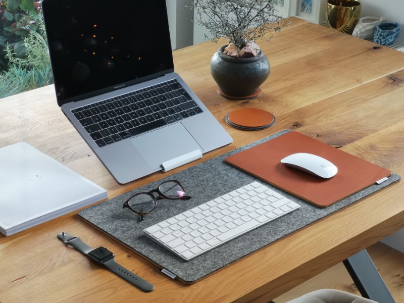 how to clean your mousepad in brown gray