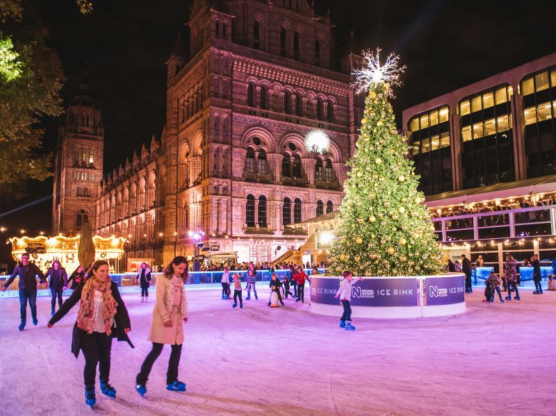 natural history museum ice rink celebrate christmas in london