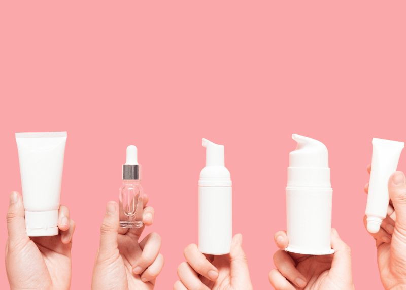products in bottles best skin care routine