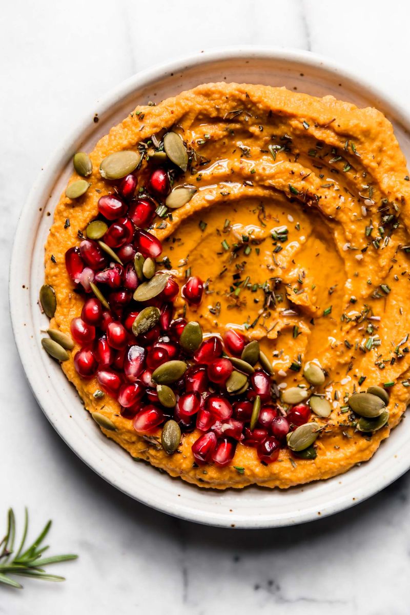 pumpkin hummus recipe easy thanksgiving appetizers