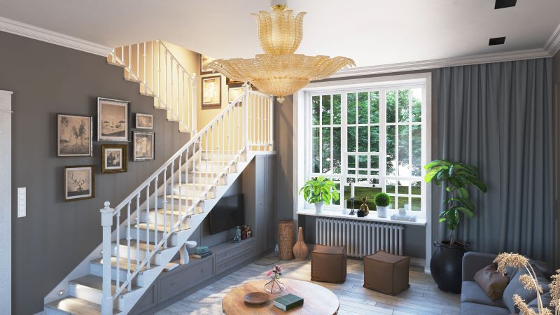 staircase entryway light fixtures living room