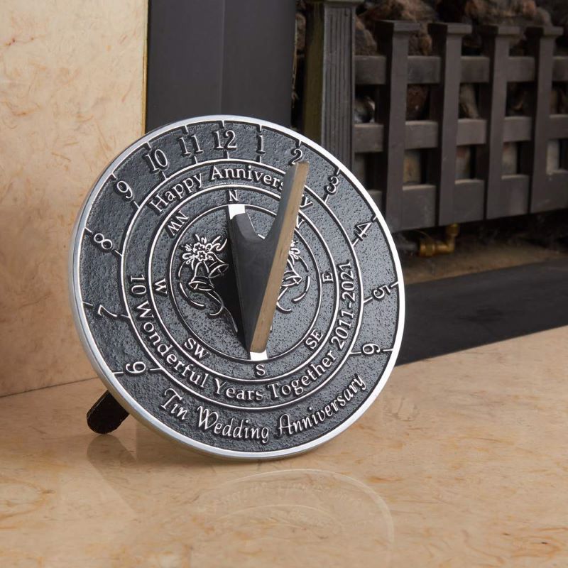 sundial gifts for wedding anniversary ten years