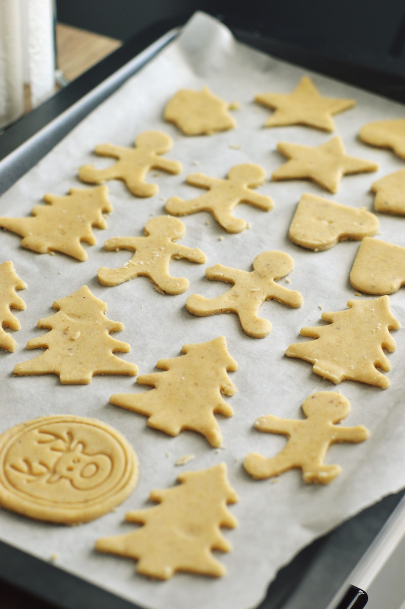 tasty christmas cookies in many different shapes and sizes