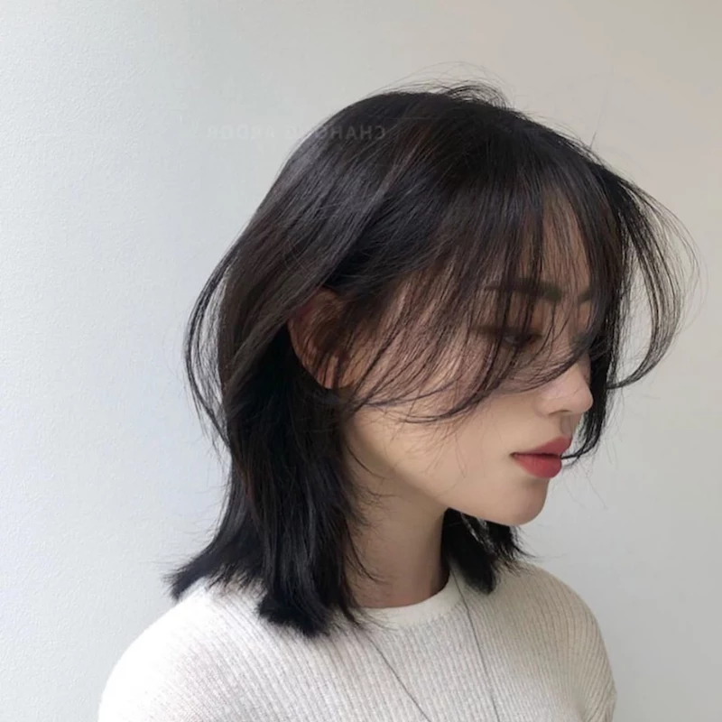 trendy korean alt hair style for women the hish cut for round face shapes