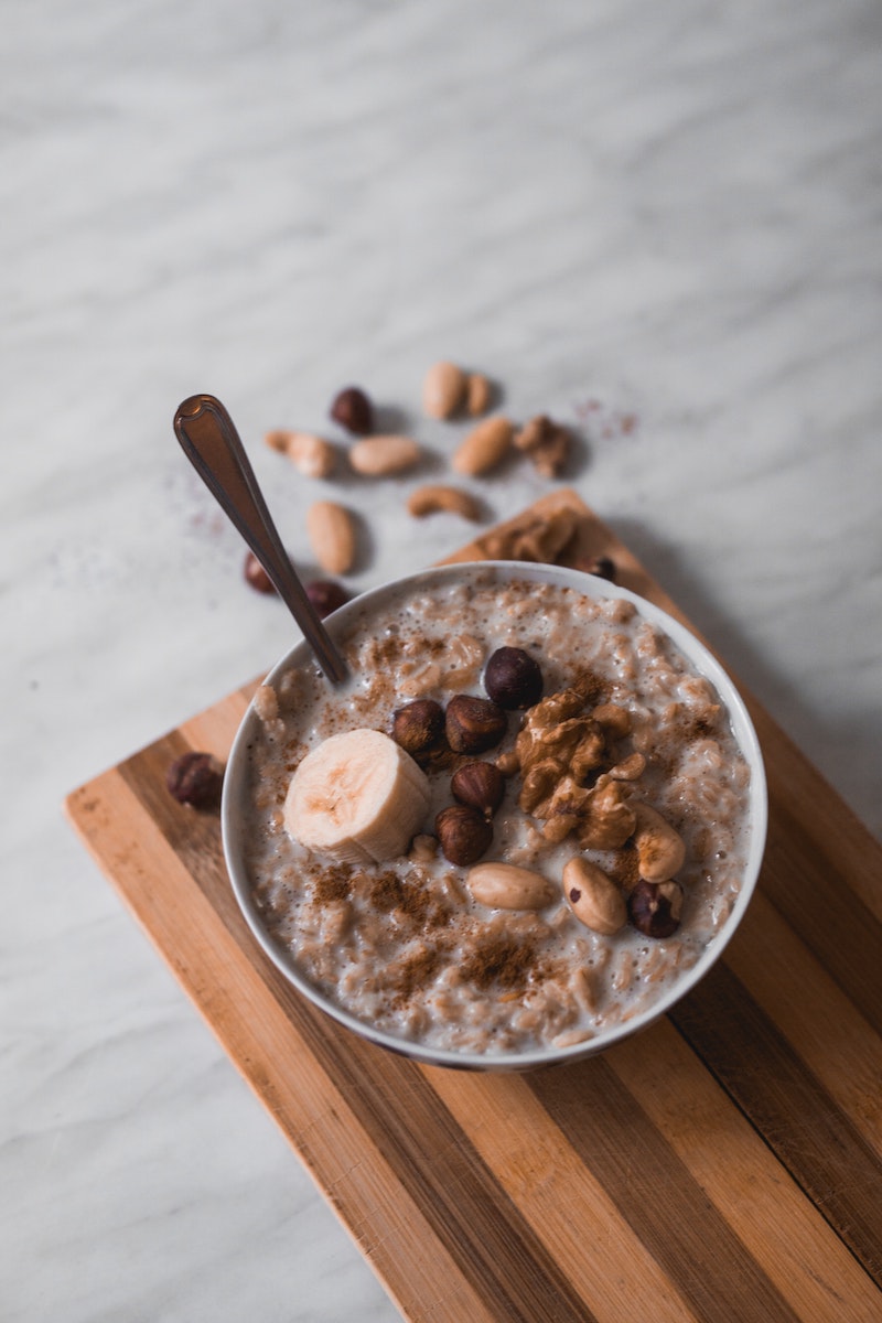 using used tea bags to put in oatmeal for better taste