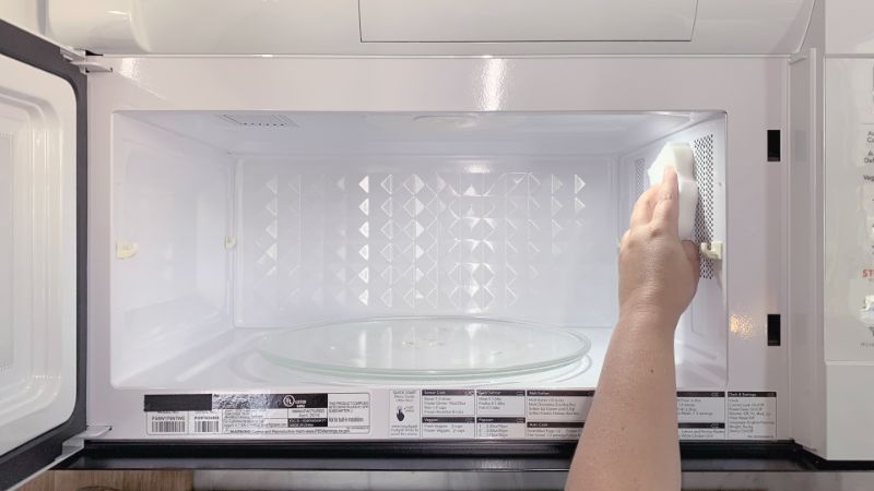 wiping the inside how to get smell out of microwave
