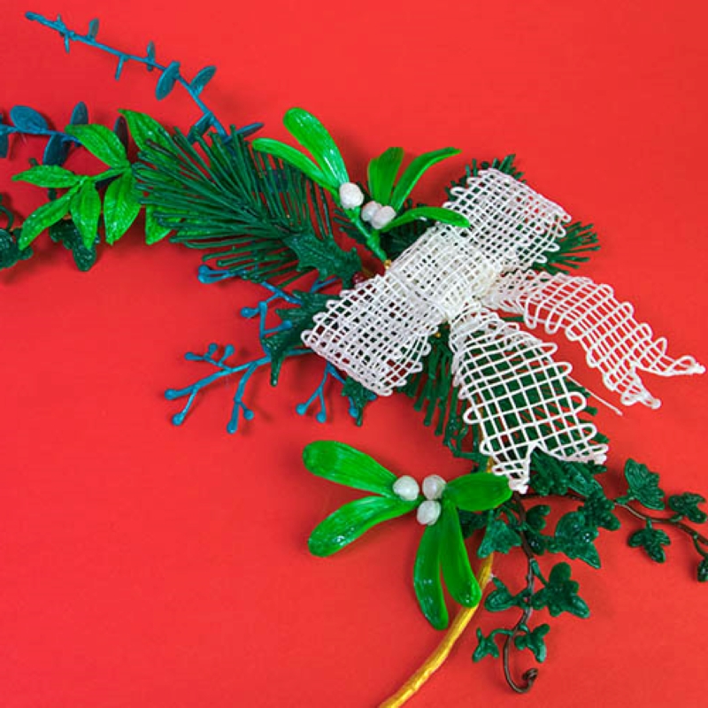 wreath diy christmas decorations made with 3d pens