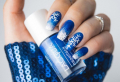 Icy blue Christmas nail designs you have to try