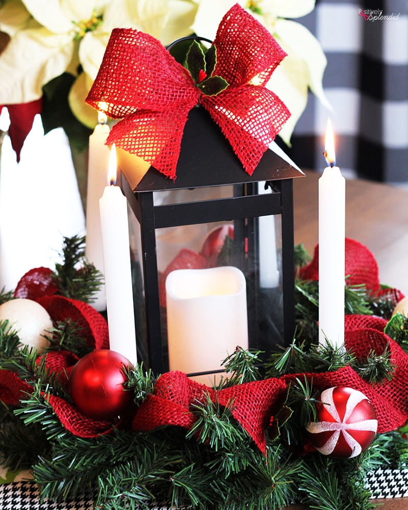advent wreath craft with lantern