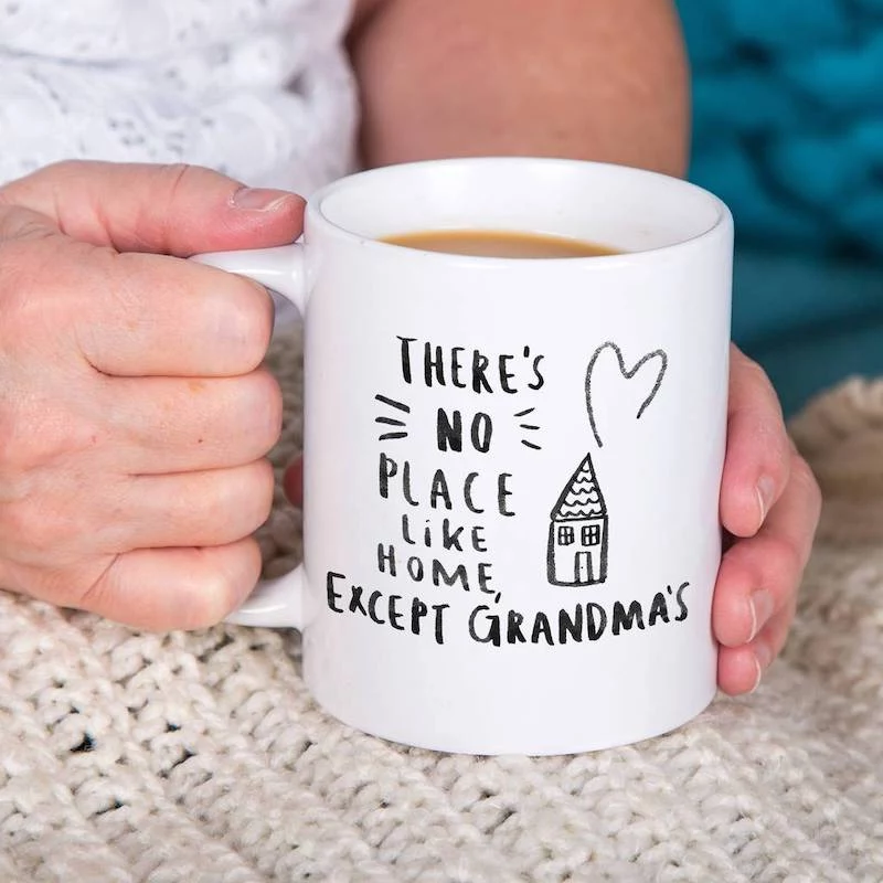 best grandma gifts for christmas there is no place like home except grandmas mug