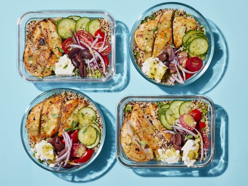 diced chicken recipes meal prep greek bowl quinoa healthy and delicious