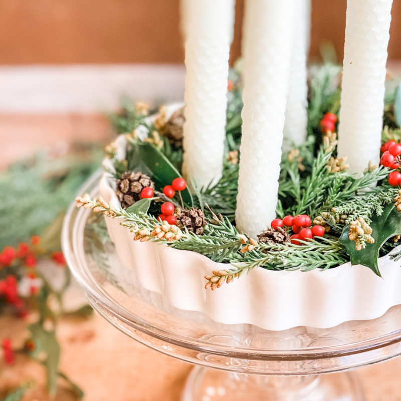 diy advent wreath ideas with cranberries