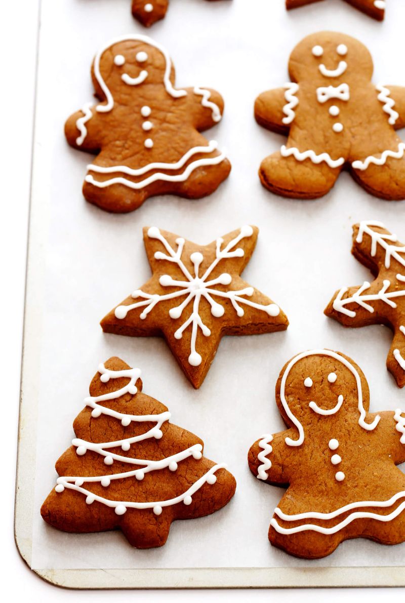 gingerbread cookies in different shapes