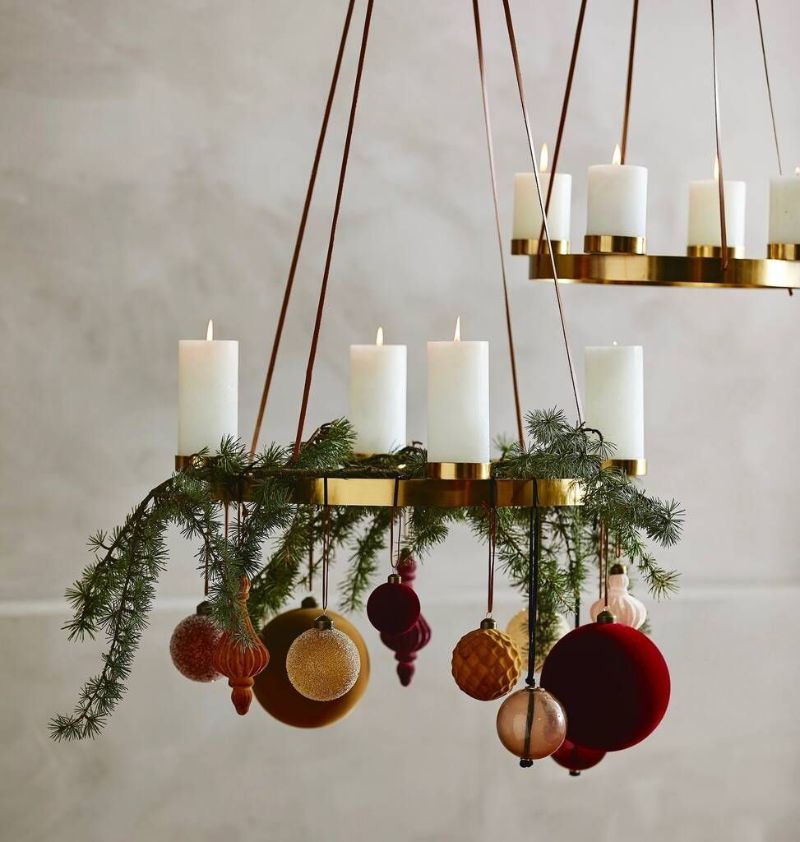 hanging candles how to make an advent wreath