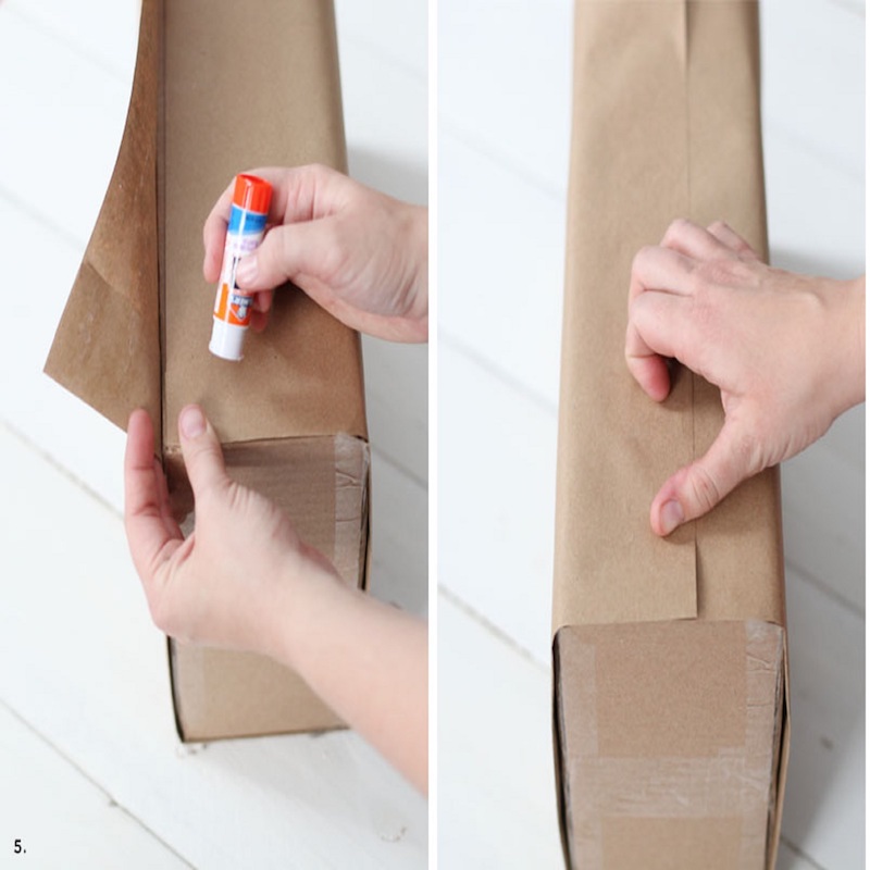 how to fold a wrap to make large gift bags at home diy