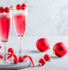 raspberry prosecco cocktails champagne flutes