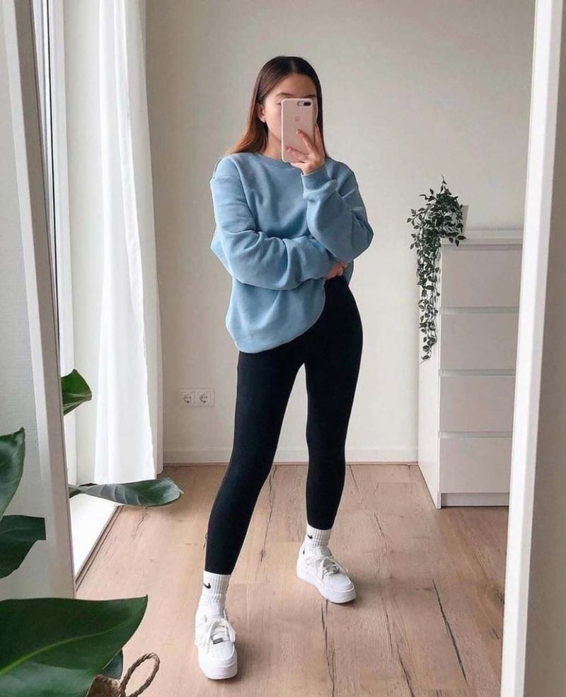 sweatshirt cute outfits for teenage girls leggings